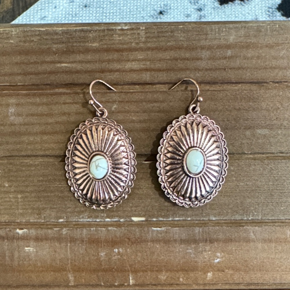 Elegant Copper-Toned Earrings